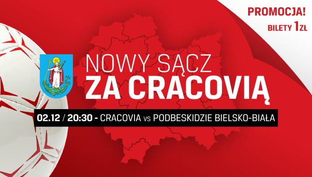 Małopolska za Cracovią: Nowy Sącz na Podbeskidzie Bielsko-Biała